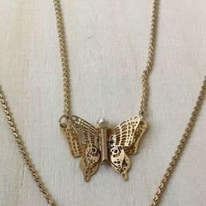 TLC Kinked NEW vintage butterfly necklaces